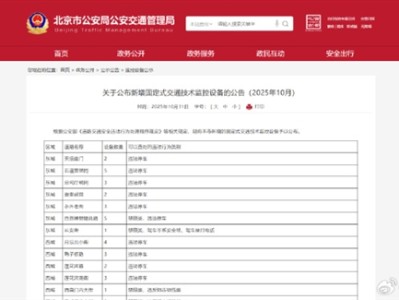 北京道路新增上百个电子镜头：处罚不礼让斑马线、驾车接打电话等行为 !