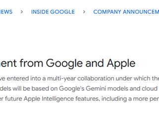 苹果官宣Siri大升级押注Gemini 谷歌市值首破4万亿美元 ！