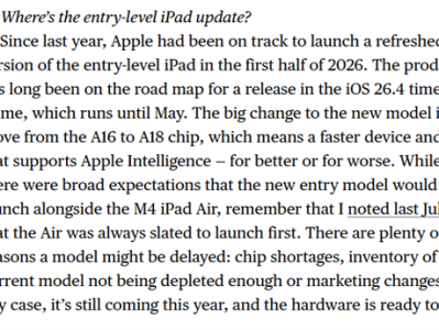 苹果最便宜平板要来了！iPad 12上半年发布：升级A18芯片 支持AI !
