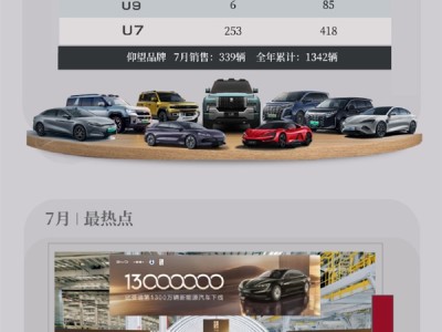 比亚迪7月各车型销量出炉：7款破2万 秦夺第一 !