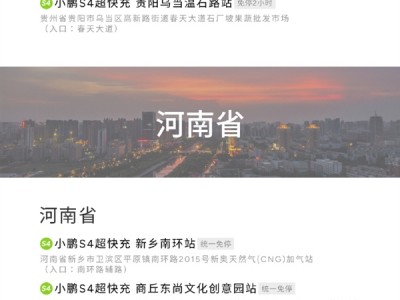 小鹏汽车已建12700个自营充电桩 覆盖420座城市 ！
