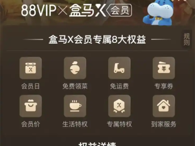 盒马CEO：打通88VIP后会员数实现100%增长 今年计划新开100家门店 !