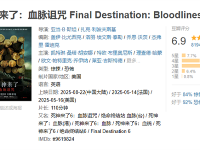 系列首登内地院线！《死神来了6》今日中国内地上映：未成年慎看 !