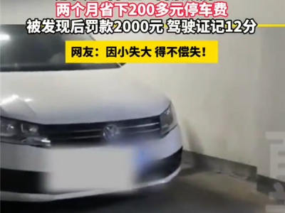 男子网购邻居同号车牌逃费200多元 结果亏大了：罚款2千扣12分 ！