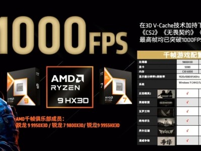 千帧电竞！AMD：9000X3D可在多款游戏实现1000FPS !