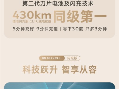 纯电续航同级第一！比亚迪腾势N8L闪充版预售：35万元起 !