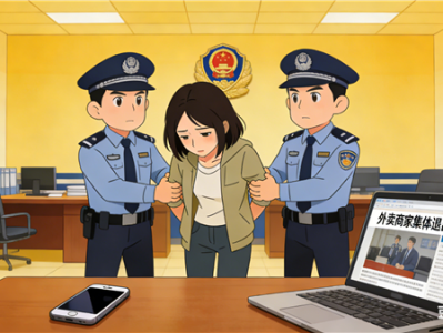 主播为卖课造谣宁波外卖商家集体退出外卖平台：已被行拘 !